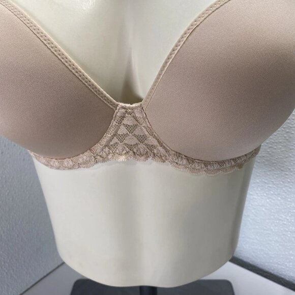 Simone Perele Women’s Subtile 3D Light Padded Plunge Bra Rose Size 34F - Picture 7 of 8